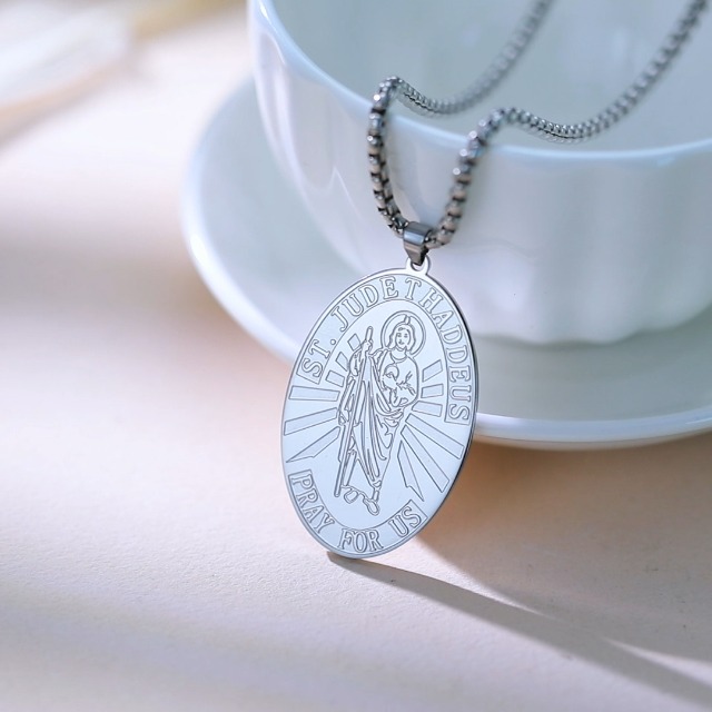 Medaglia In Oro Giallo Di San Giuda Taddeo - Mondo Cattolico - Foto 5