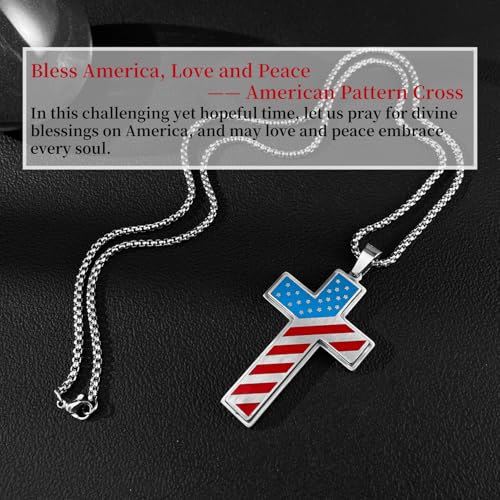 Love and Peace World Series Cold Enamel Hand-Painted and Polished Cross Pendant Necklace for Men Metal Cross Pendant Necklace2