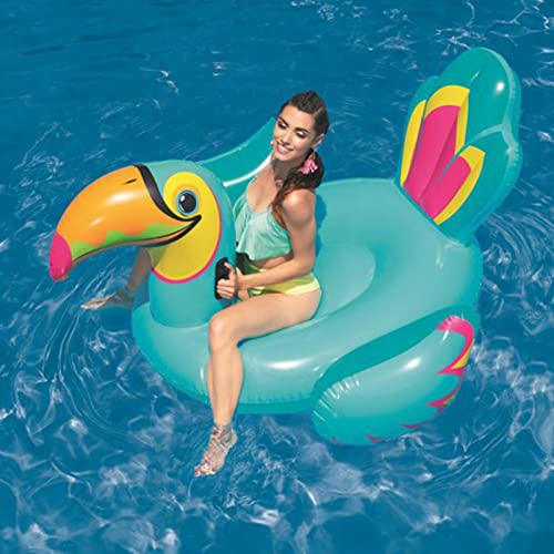 81 "Tropical Toucan Piscine Gonflable Raft Flottant, rhinocéros géants Piscine Flottant, Gonflable Ride Piscine Flottant, Adultes et Enfants Piscine d'été Salon de Rafting