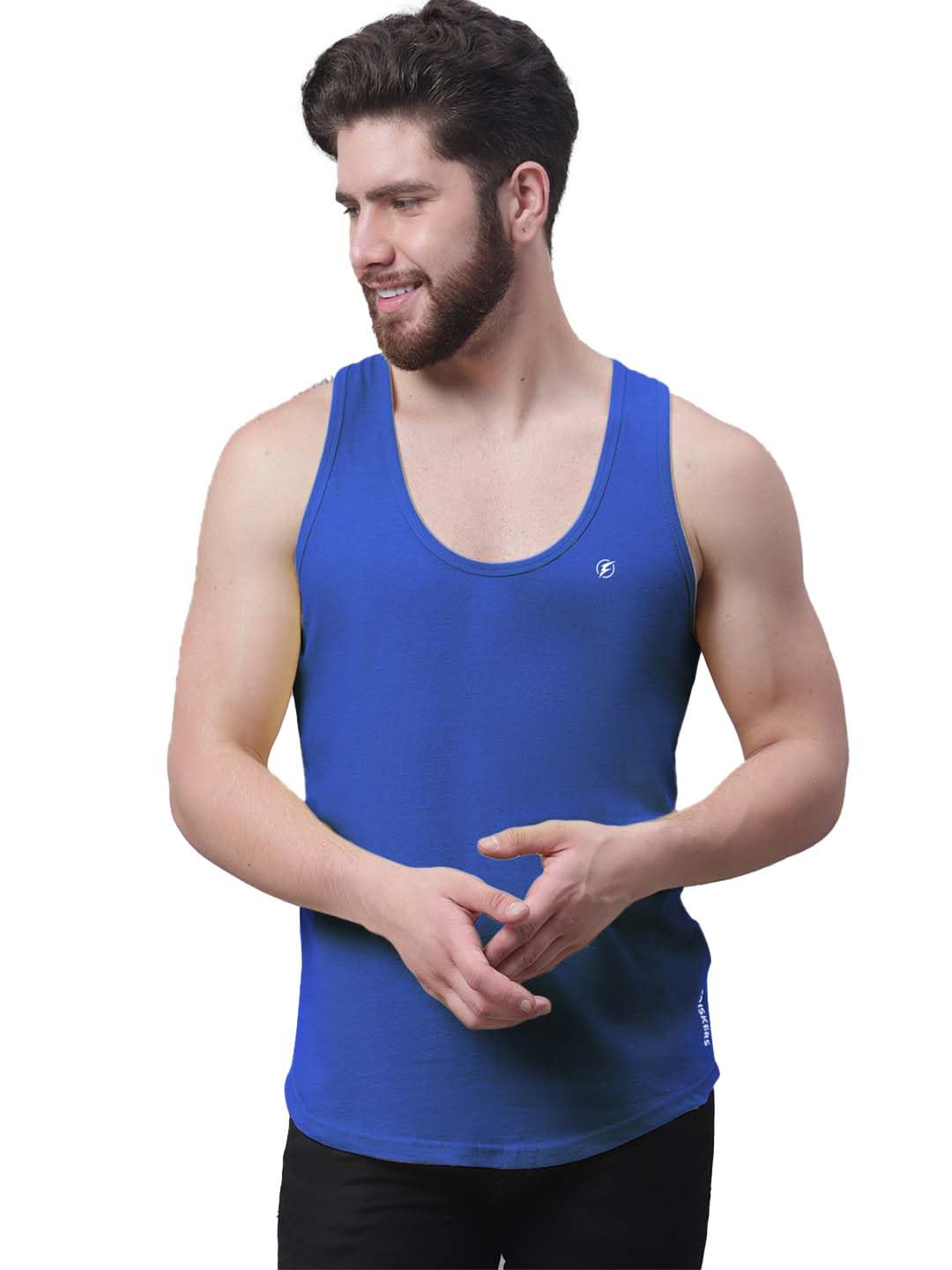 fbar Men Black Solid Casual Drop Cut Sleeveless Vest-picture-35