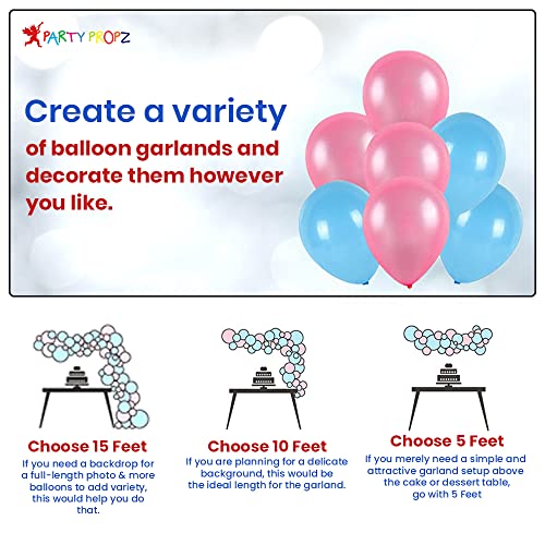 Party Propz Baby Shower Decorations - 50 Pcs Gender Reveal Decorations Kit | Baby Shower Decorations For Girl Or Boy | Pink And Blue Baby Shower Decorations | Gender Reveal Party Decorations #TOP3
