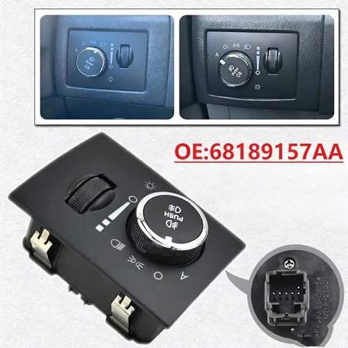 Interruptor de faros para reparar fallo de luces en Dodge Challenger 2014 68189157AA 5