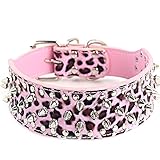 🐶 extremadamente racomandiamo Spike salpicada Piel Dog Collar.atractivo Dog accesorios únicos. orificios de ajuste para un ajuste Perfecto.Alta Moda para SU Perro. hacer SU mascota Stand Out.