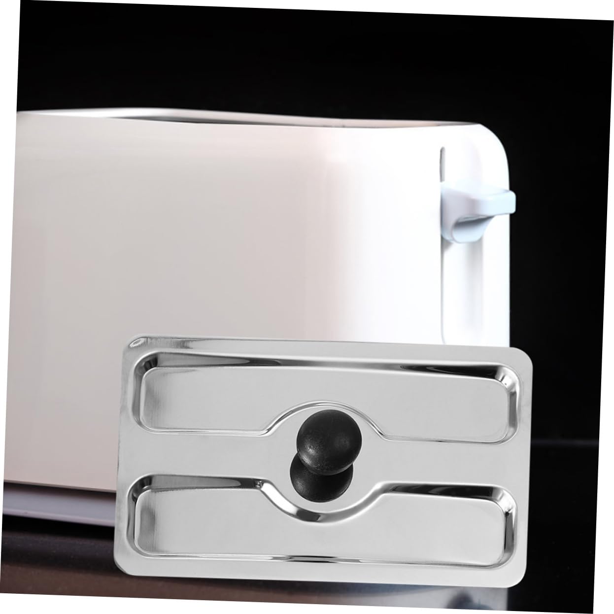 ULTECHNOVO Cubierta para Tostadora Automática de Acero Inoxidable, 2 Unidades, Reutilizable y Resistente, Protector de Cocina Eléctrica Hogar