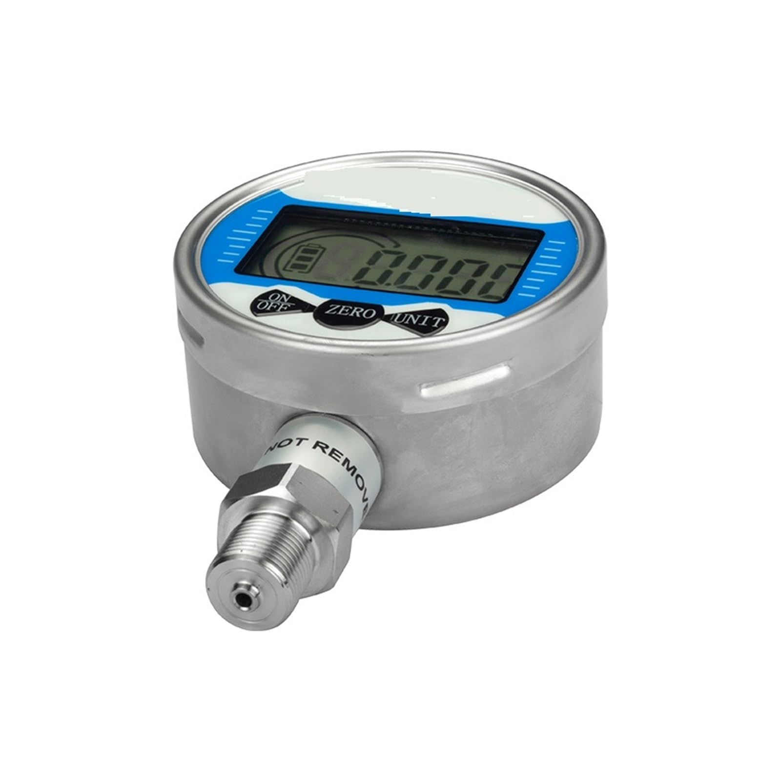 VCHICS Manómetro De Presión Hidráulica Digital For Agua, Aceite, Gas, Aire, Acero Inoxidable 304, Manómetro De Combustible Líquido Radial De 60mm, 60Mpa, 1000Psi, Kpa(M20-1.5,-60KPa-60KPa)
