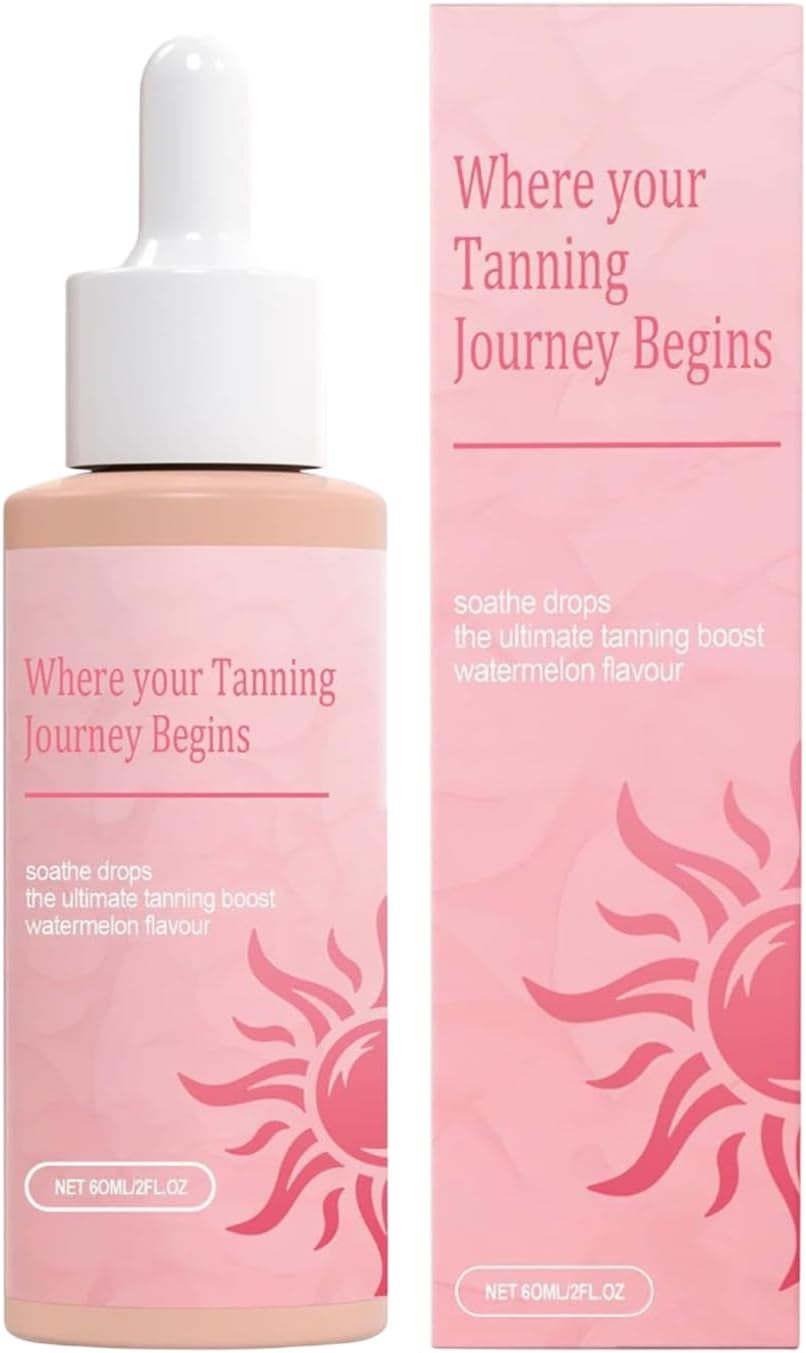 Sun Drops Tanning, 60ml Sunless Bronzing Solution, Streak- Instant Glow, Hydrating -Tanner Drops, Natural Look for All Skin Tones and Types More Women