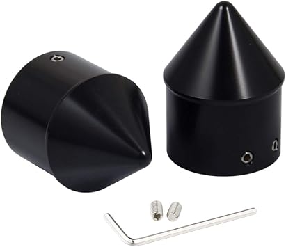 PBYMT Black Front Axle Nut Covers 