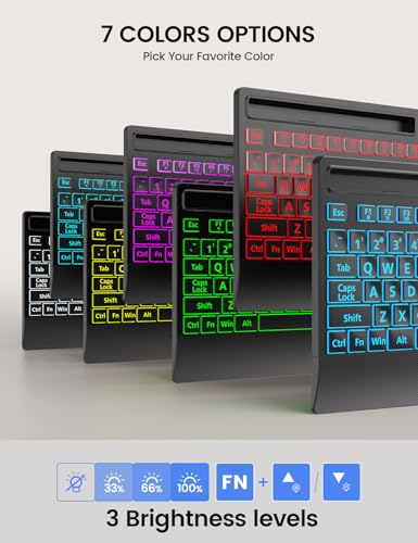 SABLUTE Large Print Backlit Keyboard KC782 の商品画像 7
