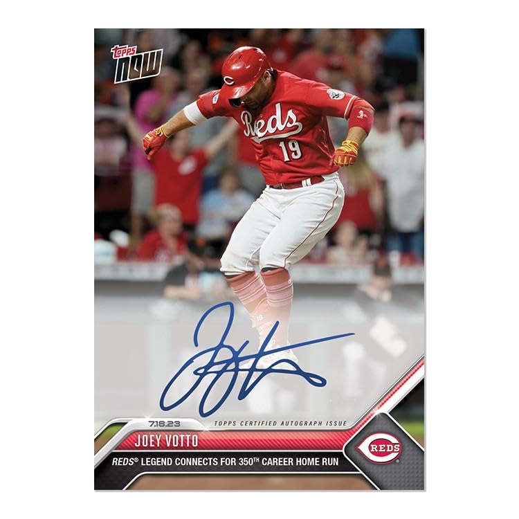 Amazon.com: JOEY VOTTO SIGNED 350th CAREER HR TOPPS NOW #584