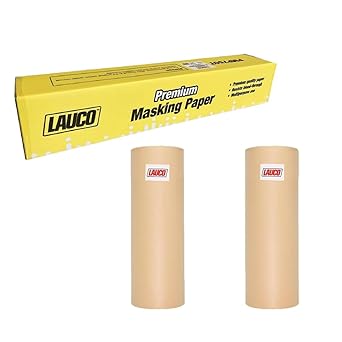 Masking Paper Automotive Painters Multi-Purpose 18 x 9000 (750') - Ideal for Automotive Cover Surface, Packing, Moving, Gift Wrapping, Postal, Shipping, Wall Art, Bulletin Boards (2)