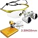 Produktbild Dental 3.5X420MM Brillenlupe Chirurgische Binokularlupen Loupes + LED Kopflampe, DHL!!