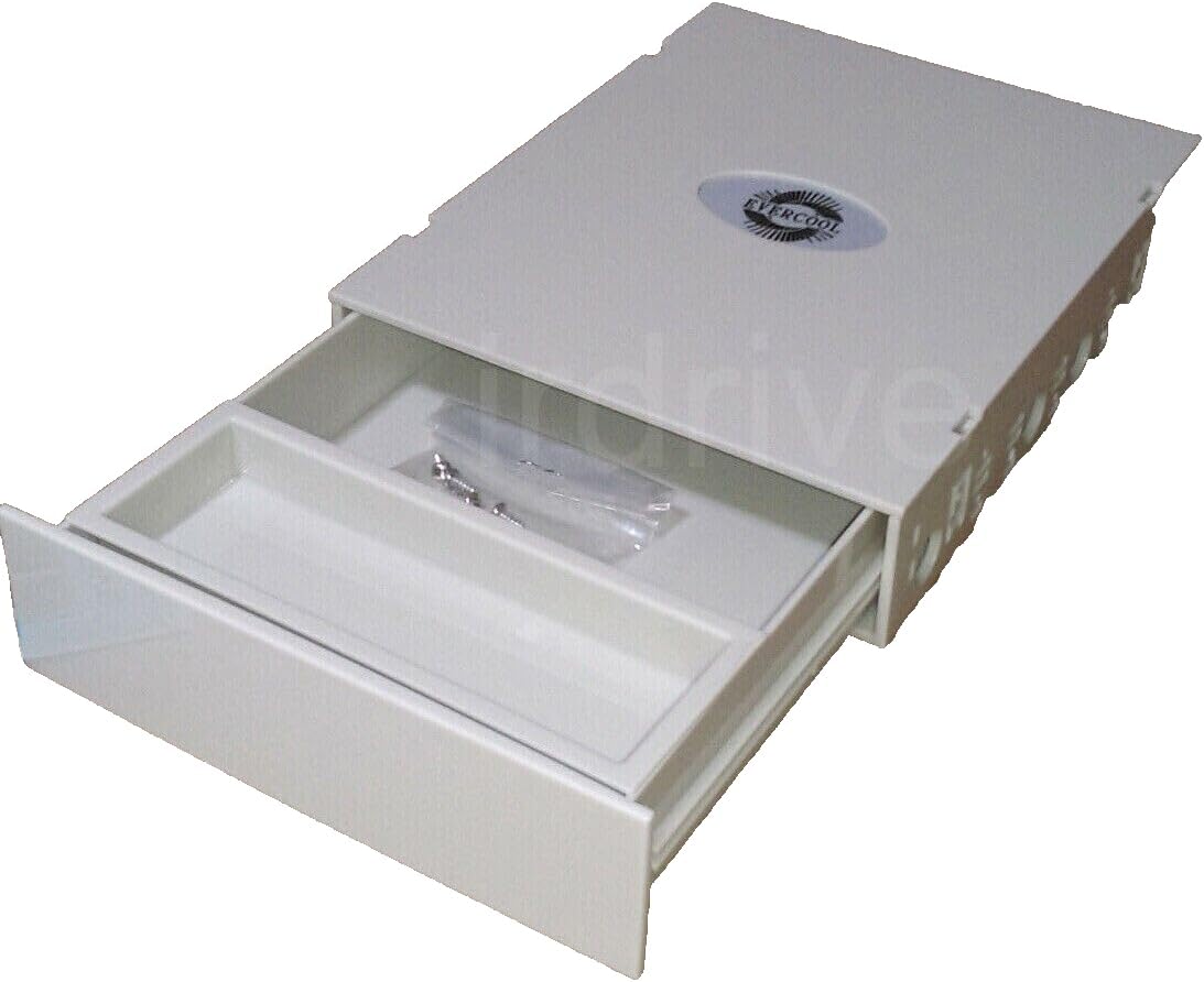EverCool PC 5.25 Drive Bay DVD CD Storage Drawer Tray Molding Kit Box