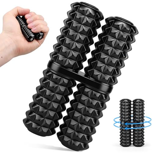 Image of Dilabnba Hand Roller Pain Fidget Toy for Adult Anti Anxiet Stress Relief, Metal Thumb-Press Massage Style for Promotes Focus Clarity, Gift for Valentine Easter Chamstic - Black