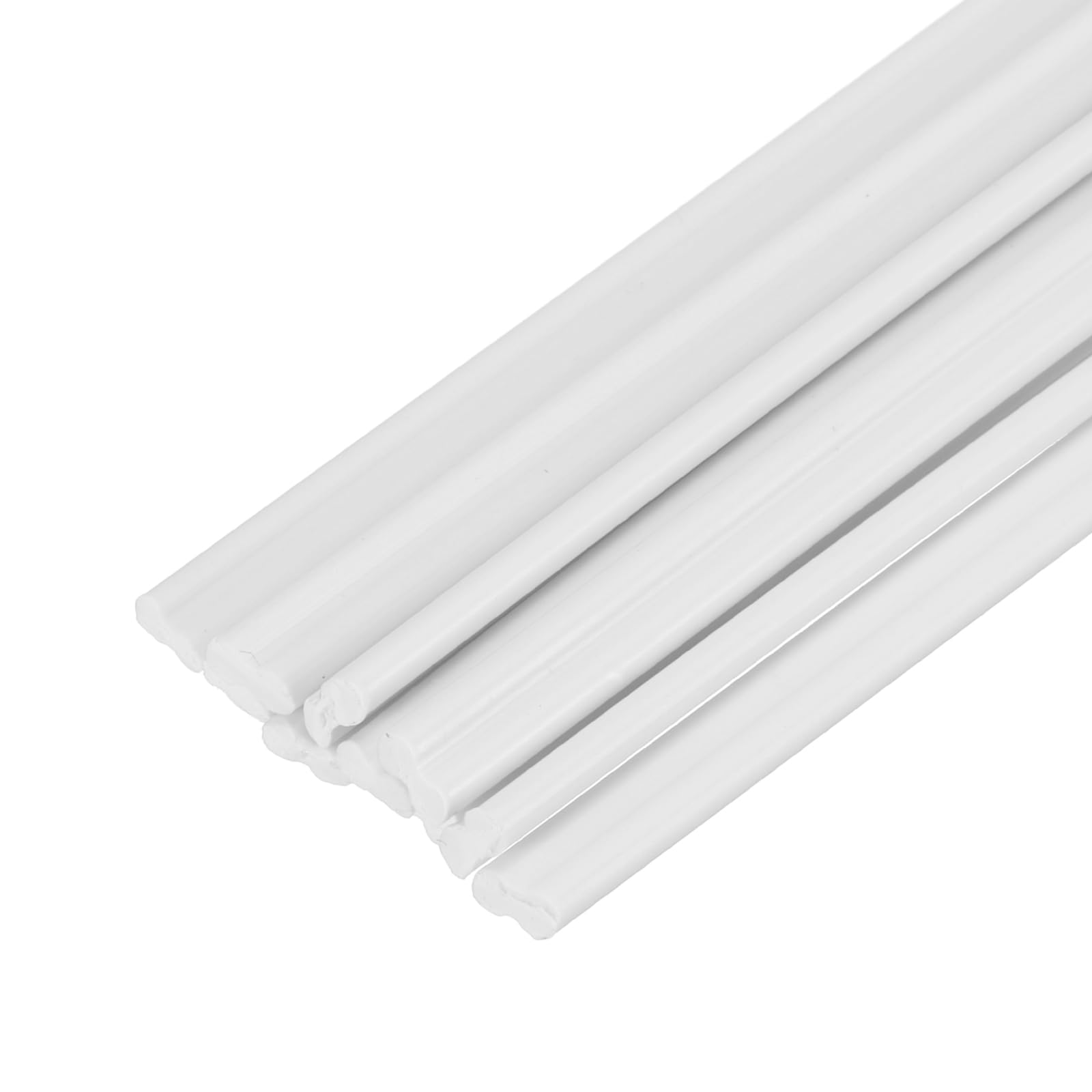 sourcing map 10pcs 39 Inch Plastic Welding Rods PVC Welding Strips Welder Rods for Plastic Welder,Car Bumper, Kayak Repair, White