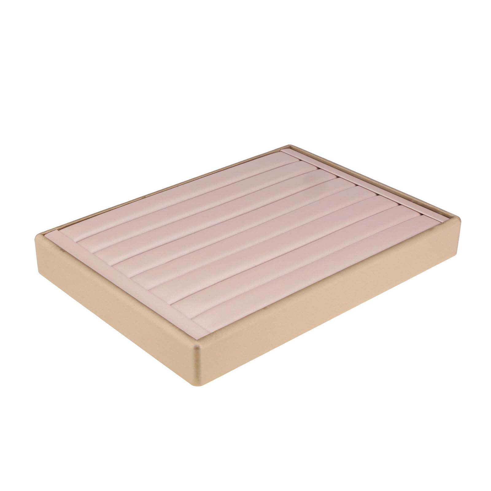 Aqvjd Jewelry Display Tray in Champagne Shade Ideal for Arranging Rings Earrings Necklaces and Bracelets Unraveled Jewelry Holder