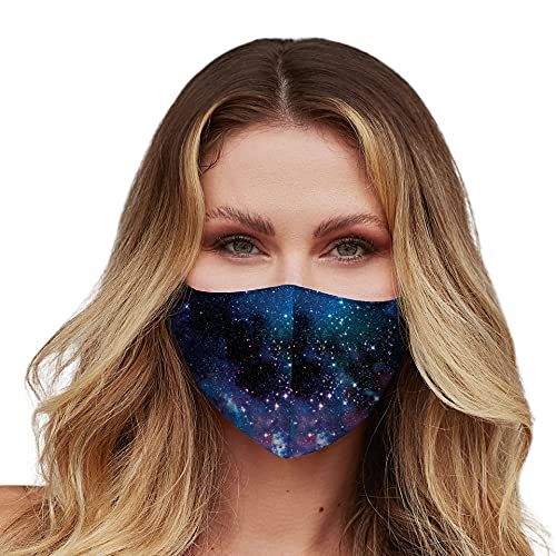 Image of Washable Face Mask with Adjustable Ear Loops & Nose Wire - 3 Layers, Made in USA