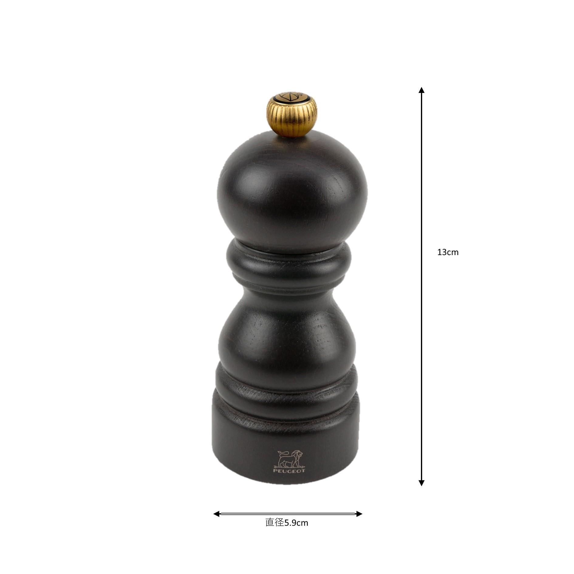Amazon｜PEUGEOT(プジョー) ペッパーミル 木製 12cm 粗さ調節 フランス