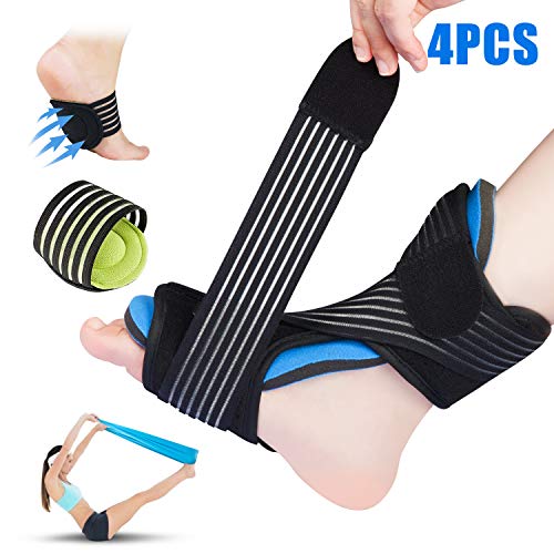 Plantar Fasciitis Night Splint for Sleep Support, Adjustable Dorsal Night Splints Brace -With