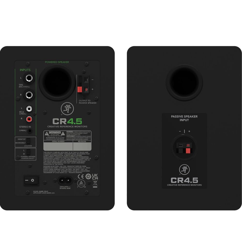MACKIE Monitor da studio CR4.5 da 4,5 pollici con controllo del tono
