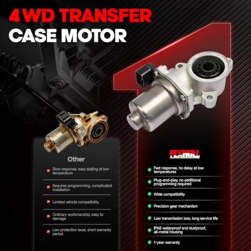 Image of 600-914 Transfer Case Motor Assembly Fits for Chevy Colorado Silverado Suburban Cheyenne 2500 2007-2015 | Fits for GMC Sierra Yukon 2500 HD 3500 H, 84115497 19258697 23319285
