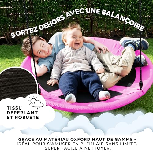 Balancoire nid d'oiseau supportant jusqu'à 150 kg pour petits et grands - 5
