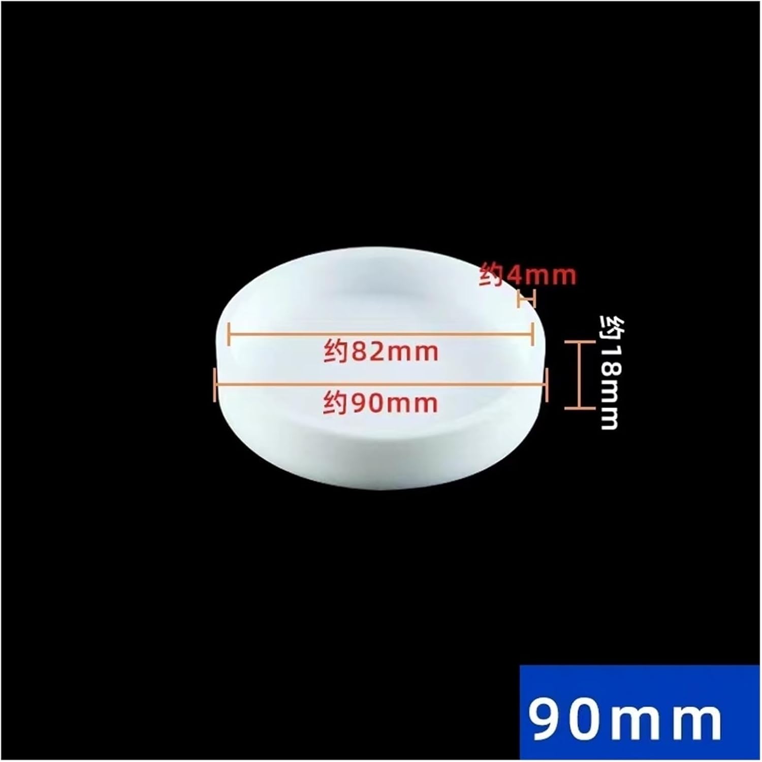 Lab PTFE Culture Petri Dish with Cover Polytef Laboratory Equipment(90mm)