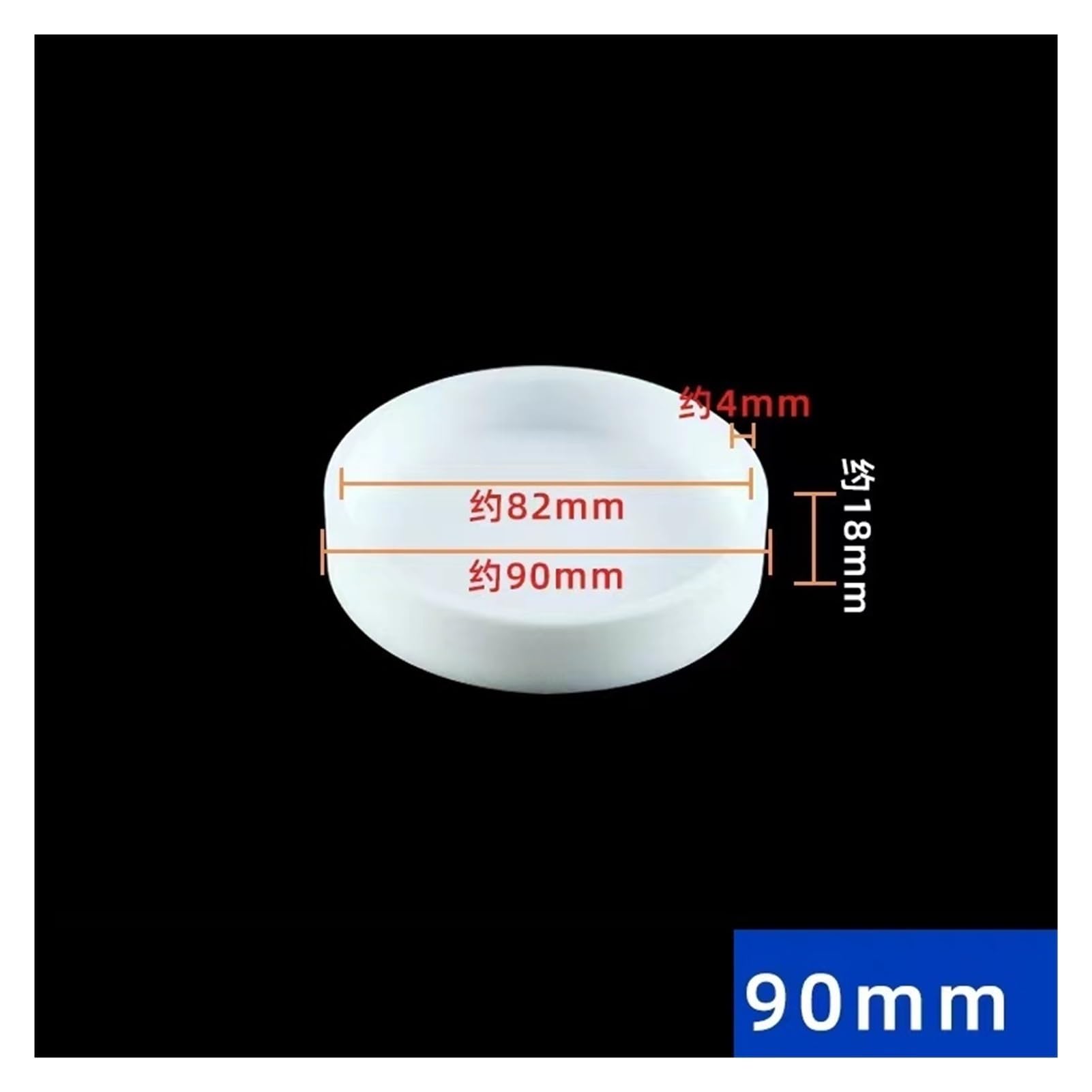 Lab PTFE Culture Petri Plate with Cover Polytef Equipo de laboratorio (90 mm)