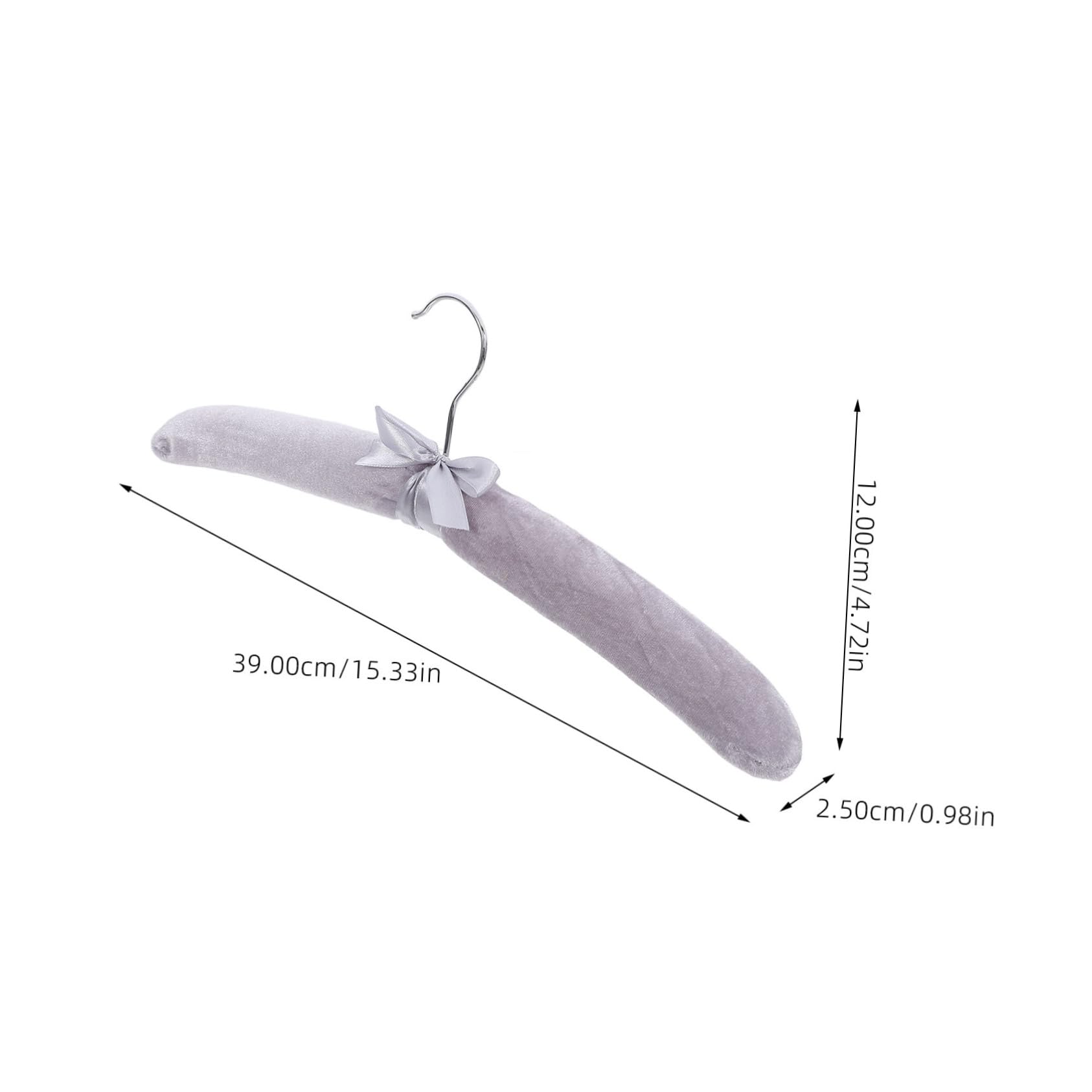 Alipis Velvet Clothing Hangers 5 Pieces Padded Hangers for Women's Blouses for Suits and Dresses