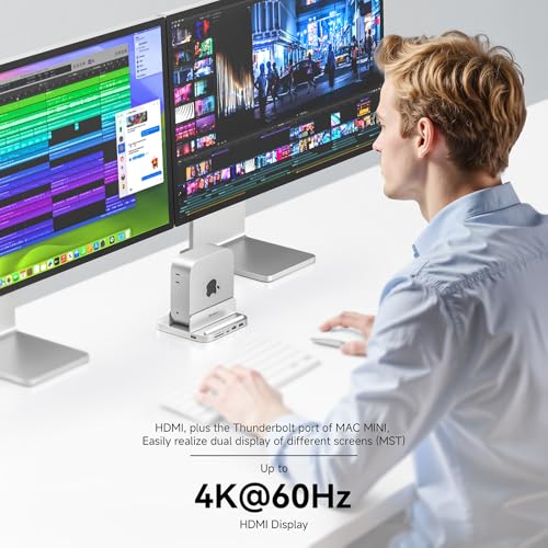 Mac Mini hub M4 avec dock HDMI 4K et extension de stockage SSD NVMe 8TB