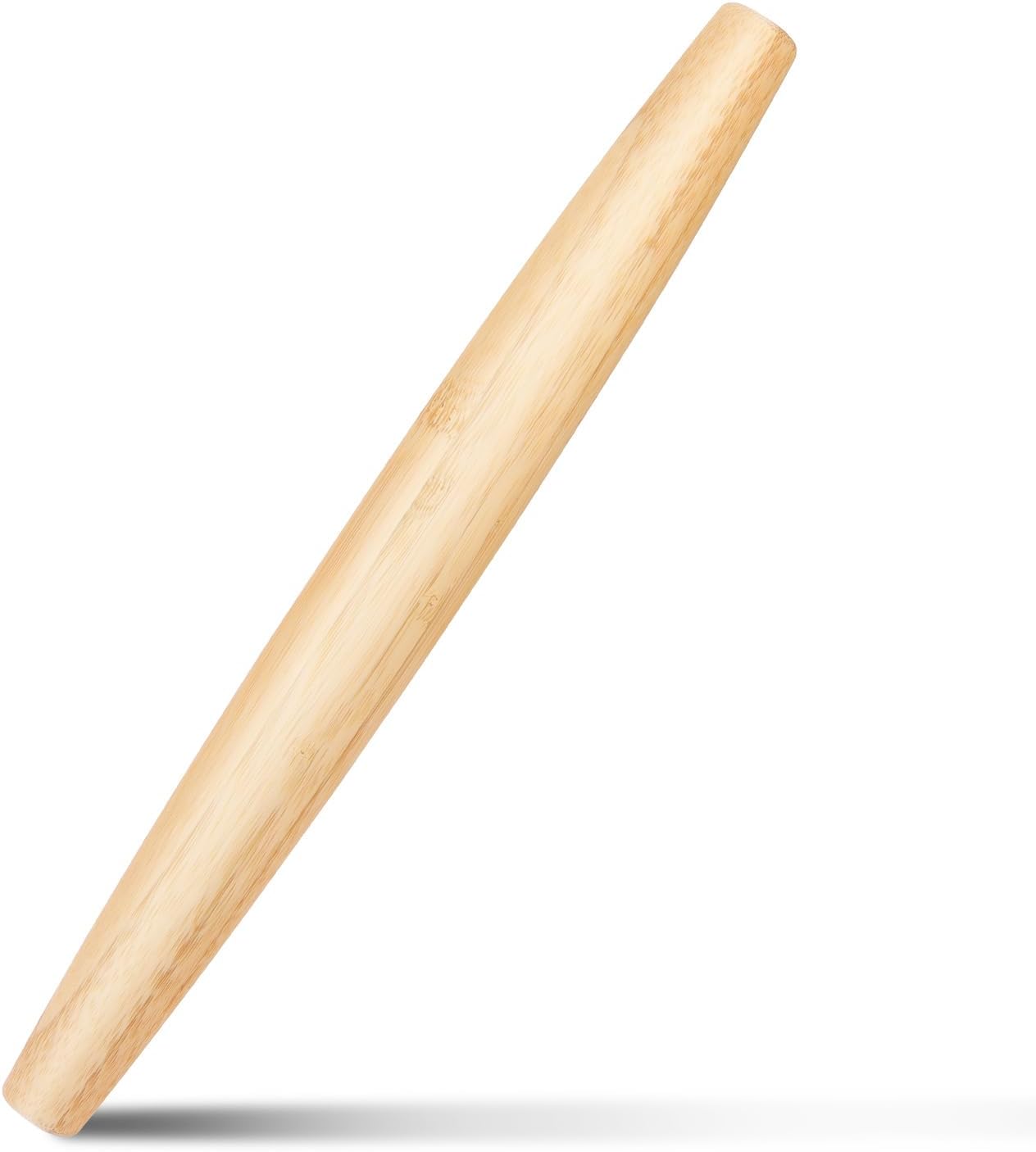 Giying6 Classic Wood Rolling Pin, Wooden Roll Pin, Natural Wooden Roller with No Dents or Gaps for Baking Pizza Dough, Pie, Cookie and Pastry, 13Inch