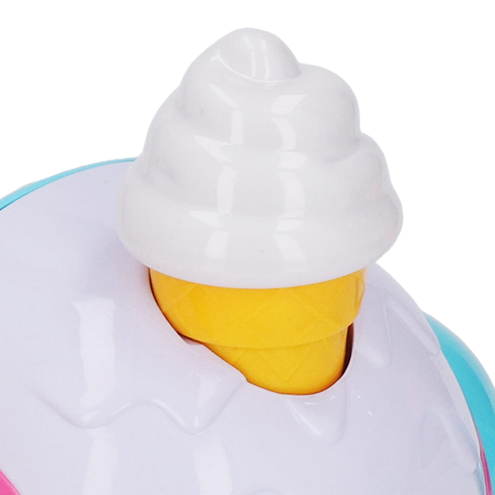 Macchina per bolle di sapone a forma di gelato Schiuma durevole Macchina per bolle di aspirazione per il bagno Bagno 23x23x8 cm Plastica blu