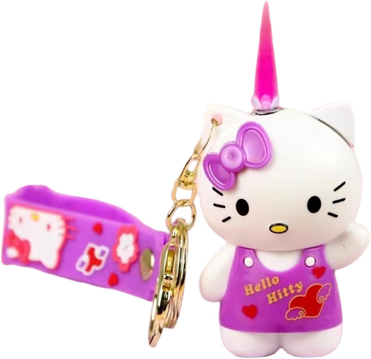 Hello Kitty lighter, pink, cute, cartoon, keychain lighter
