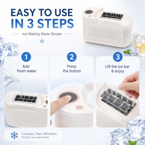 Mini Máquina de Hielo Compacta 8 Cubos en 10 Minutos miniatura 4