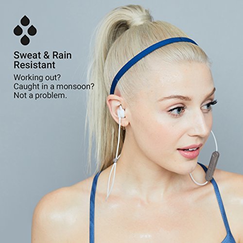 Sweat Resistant Wireless Bluetooth Earbuds 6 Hour Playtime, Hands-Free Calling, Magnetic Cord Management, Lightweight Design Jam Live Loose Sport Headphones Gray #TOP5