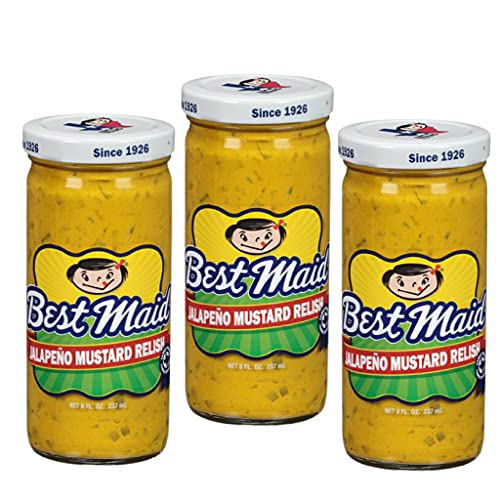 Best Maid Sweet Jalapeno Relish 8oz Jar (Pack of 3)