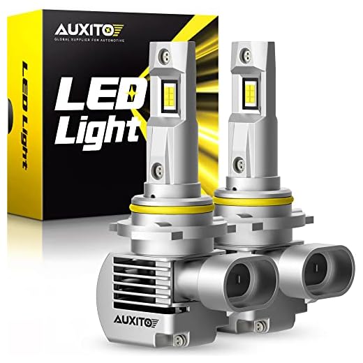 AUXITO 9005 HB3 LED Bulbs 6000K White, 100W 20000 Lumens, 600% Brighter HB3ll 9005ll LED Bulb with Fan for Hi/Lo Beam, 98% Canbus Ready, Plug and Play, Pack of 2