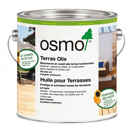 Osmo - Olie 007, lámina de teca Kleurloos 2,5 litros 007, lámina de teca Kleurloos con refugiado en torno a terras de tuinmeubel, contra todo tipo de condiciones meteorológicas.