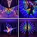 AIHANCH LED Isis Wings Belly Dance Light Up Wings Adults - 300 Lamp Beads Glow Dance Wings with Telescopic Sticks Halloween Costumes for Women Stage Show Halloween Christmas Party