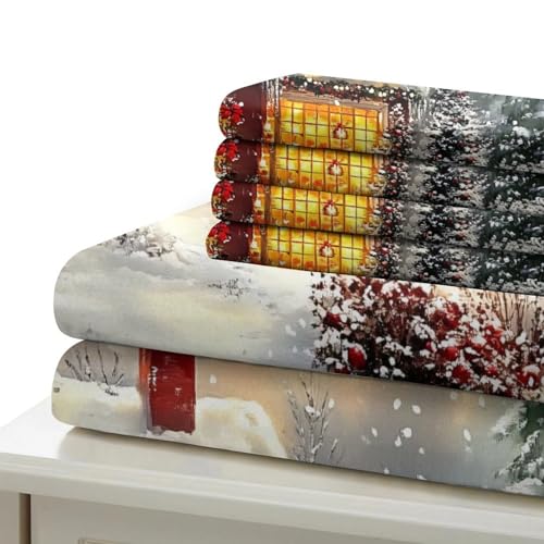 Housse de couette lapin de Noël 260x220 pour une ambiance festive