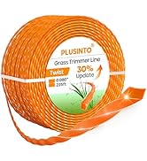 PLUSINTO String Trimmer Line .080", 225 Feet Weed Eater String, Twisted Trimmer Line for Universa...