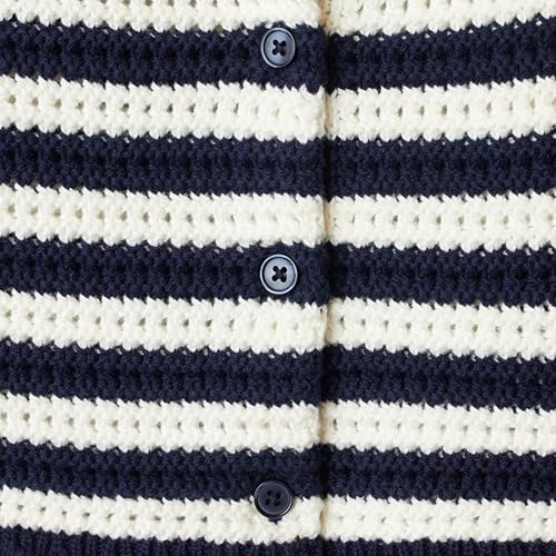 Image of Amazon Essentials x Sofia Grainge Toddlers and Baby Girls' Cotton Short Sleeve Button Front Sweater with Peter Pan Collar