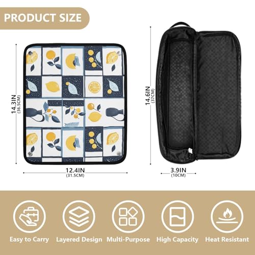 Bolsa de viaje resistente al calor Summer Marble para herramientas de cabello, tapete para planchas, rizadores y accesorios de cuidado capilar, organizador portátil miniatura 4