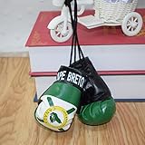 Joayuezo 1 Pair Mini Boxing Gloves Hang Mini Boxing Gloves for Car Mirror Keychain Ornament Car Decoration Accessories for Men and Women (England) - Image 3