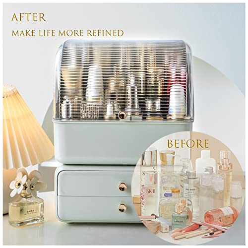 Cosmetic Display Cases, Countertop Makeup Organizer Stands Holder Box Cosmetic Storage Rack Cabinet With Drawers Lipstick Rack, For Bathroom Bedroom Dresser Vanity (Without Lipstick) #TOP3
