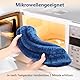 Comfytemp gewichtetes Wärmekissen Nacken Körnerkissen, 1,1kg Mikrowelle Nackenwärmer Halswärmer mit Ultraweiche Oberfläche, Natürliche Leinsamen Feuchte Wärme