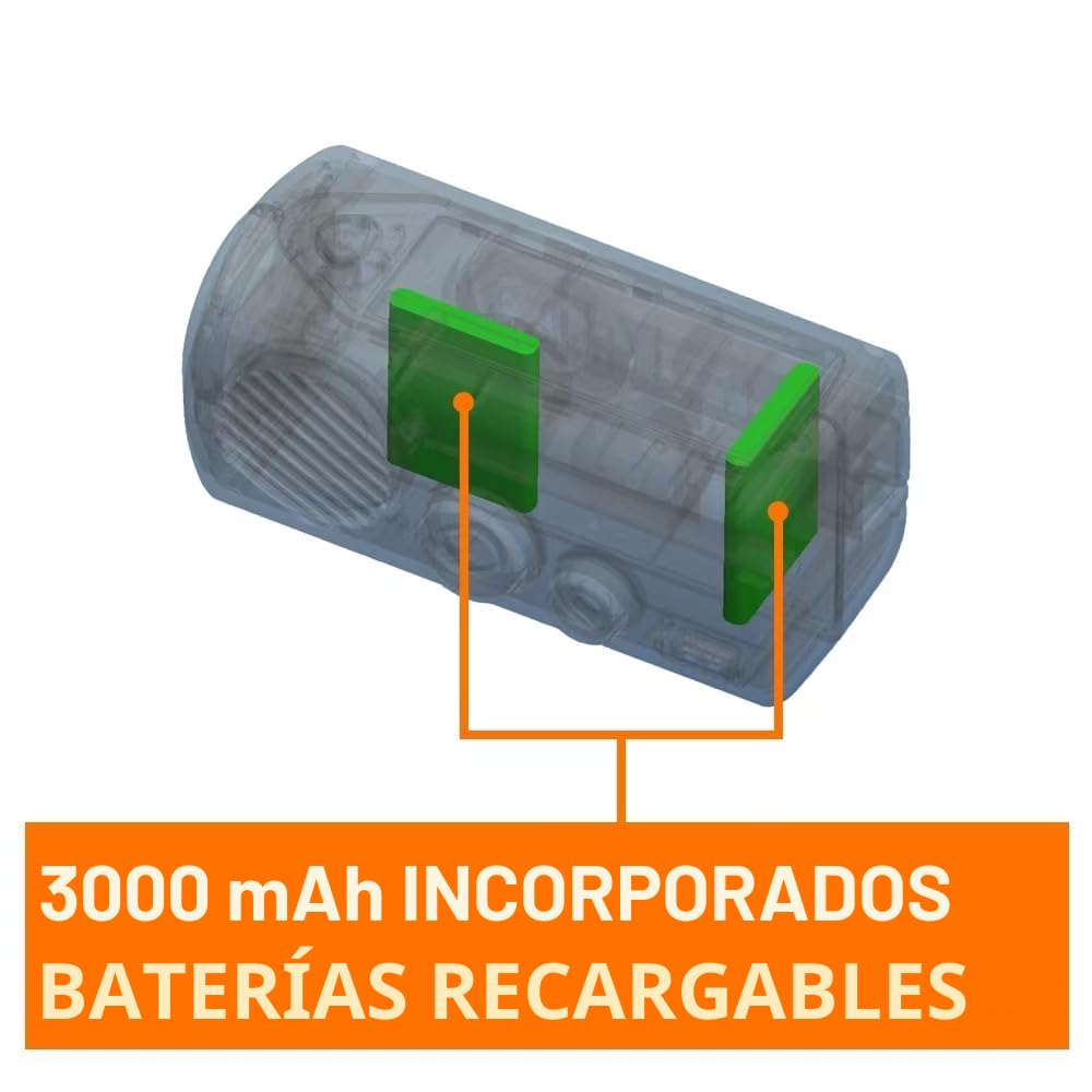 Radio solar de emergencia URPRO, radio portátil de manivela con AM/FM, batería externa recargable 3000mAh, alarma SOS, linterna LED, cargador USB para teléfono móvil, para camping y senderismo