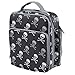 Insulated Durable Lunch Bag - Reusable Lunch Box Meal Tote With Handle and Pockets, Works with Bentology Bento Box, Bentgo, Kinsho, Yumbox (10"x8"x3.5") - Skulls