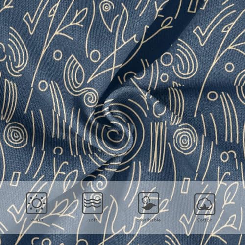 Girls' Underwear Abstract Line Blue Toddle Brief Panties 23026373