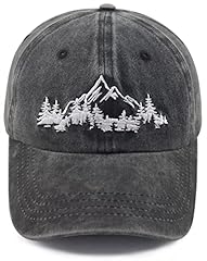 Mountain Embroidered Black