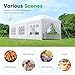 Quictent 10x30 Party Tent Gazebo Wedding Canopy Tent for Parties BBQ Shelter Pavilion with Removable Sidewalls & Elegant Church